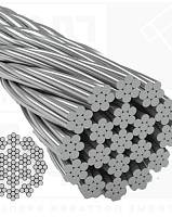 Стальной канат 9 мм YOUNGWIRE DURAhoist 35 (35x7) zZ Galv, 1960 N/mm2